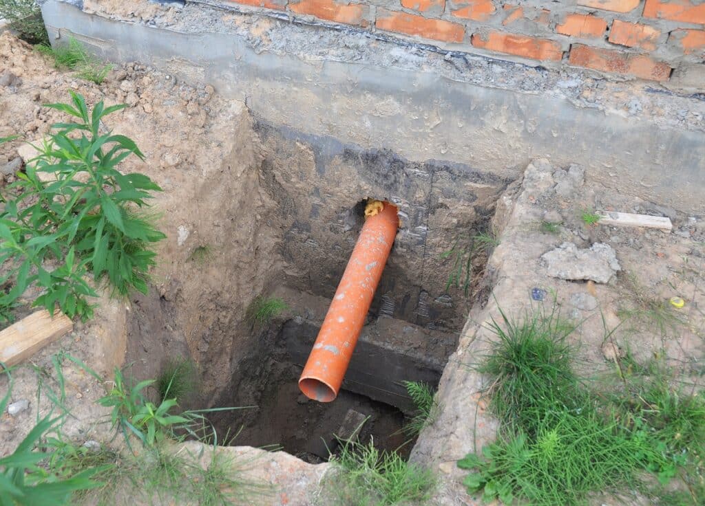 sewer pipe drainage system